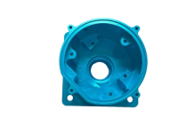 Aluminum, blue anode driver housing